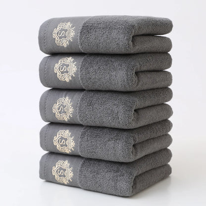 5Pcs Towels Gift Set - Thickened, Ultra Soft & Highly Absorbent, 35x75cm Towel, Men & Women Couples, Ideal for Daily Use