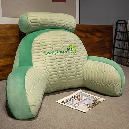 Latex Large Backrest Cushion Bed Headboard Supportive Pillow Dorm Room Suitable Reading Phone Gaming Relax Household Daily Use