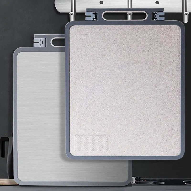 Stainless Steel 2-in-1 Cutting Board Food Grade Material Kneading Non-Stick Both Sides Available Home Cooking Dessert Daily Use