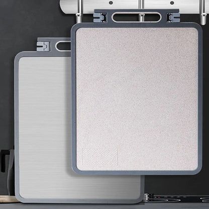 Stainless Steel 2-in-1 Cutting Board Food Grade Material Kneading Non-Stick Both Sides Available Home Cooking Dessert Daily Use