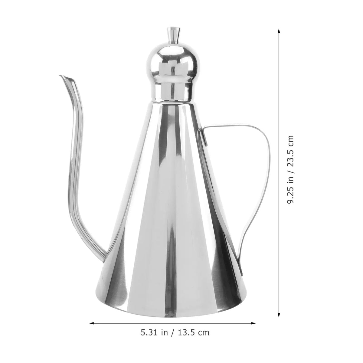 1/0.5/0.27L 304 Stainless Steel Oil Bottle Daily Use Dispenser Kitchen Container Vinegar Precise Fit Condiment Leakproof Sauce